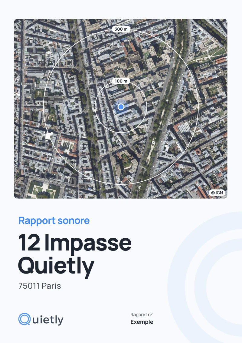 Couverture d’un rapport sonore Quietly